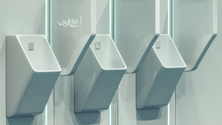 Arkadan Su Girişli Pisuvar