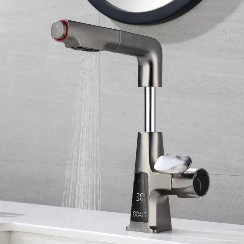 fleko-ligth-dijital-antrasit-lavabo-bataryasi