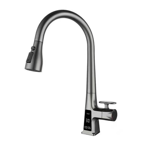 fleko-ligth-antrasit-dijital-spiralli-mutfak-eviye-bataryasi