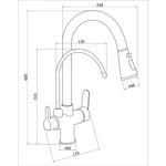 fleko-dual-siyah-su-aritmali-mutfak-eviye-bataryasi