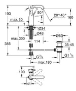 Grohe Essence New Kuğu Lavabo Bataryası, Sifon Kumandalı