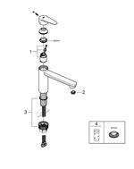 Grohe BauCurve Eviye Bataryası