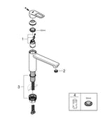 Grohe BauLoop Eviye Bataryası
