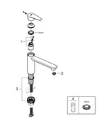 Grohe BauEdge Eviye Bataryası