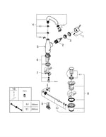 Grohe Essence New Lavabo Bataryası, Sifon Kumandalı, Altın