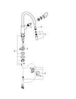 Grohe BauEdge Spiralli Eviye Bataryası