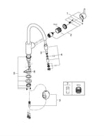 Grohe Concetto Eviye Bataryası, Paslanmaz Çelik