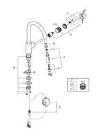 Grohe Eurocosmo Spiralli Eviye Bataryası, 2 Fonksiyonlu