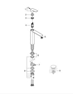 Grohe Cubeo Tezgah Üstü Lavabo Bataryası, Mat Siyah, XL-Boy