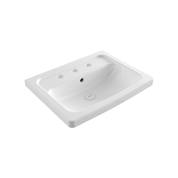 1004-001-0127 Bocchi Taormina Pro Etajerli Lavabo 66 cm Üç Armatür Delikli