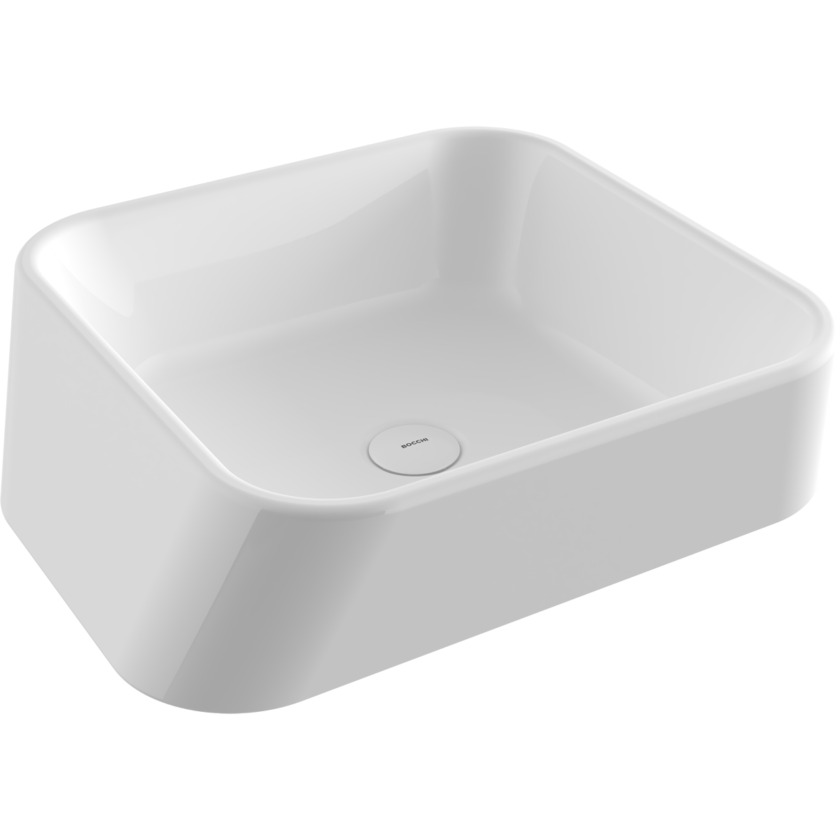 1005-001-0125 Bocchi Firenze Çanak Lavabo Parlak Beyaz