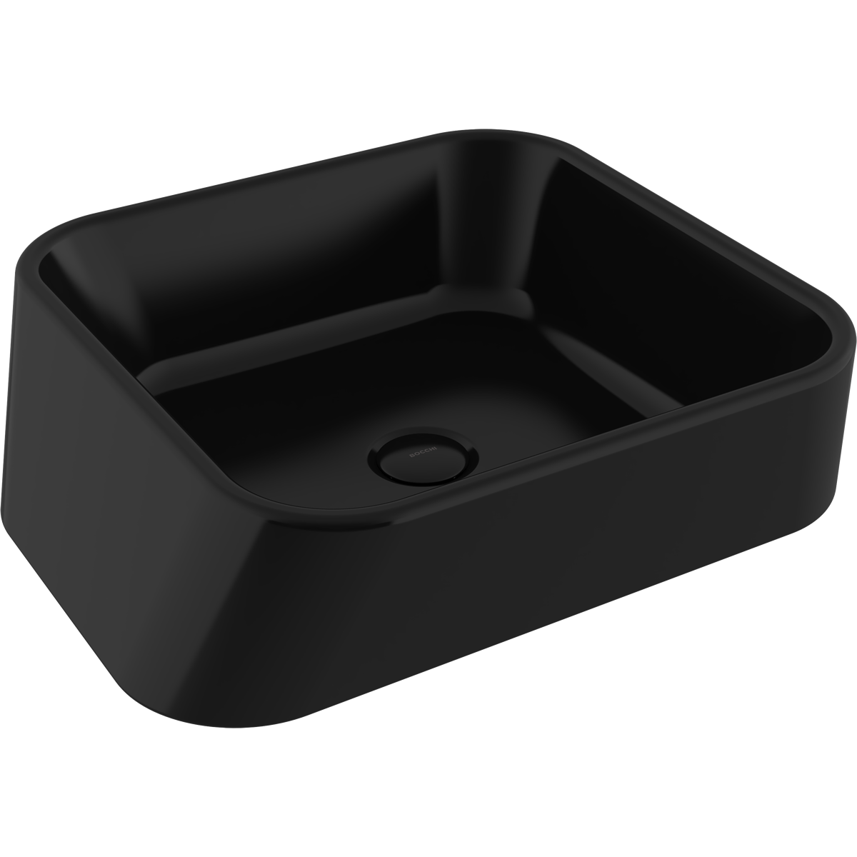 1005-005-0125 Bocchi Firenze Çanak Lavabo Parlak Siyah