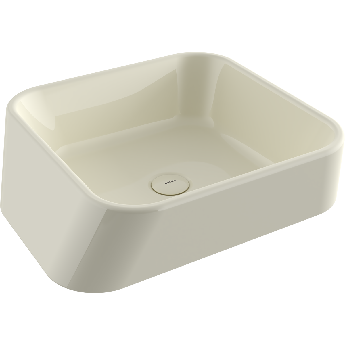 1005-014-0125 Bocchi Firenze Çanak Lavabo Parlak Bisküvi