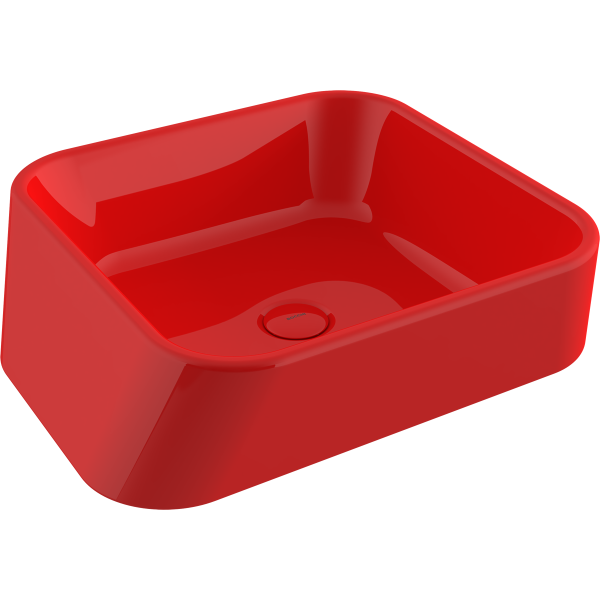 1005-019-0125 Bocchi Firenze Çanak Lavabo Parlak Kırmızı