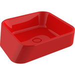 1005-019-0125 Bocchi Firenze Çanak Lavabo Parlak Kırmızı