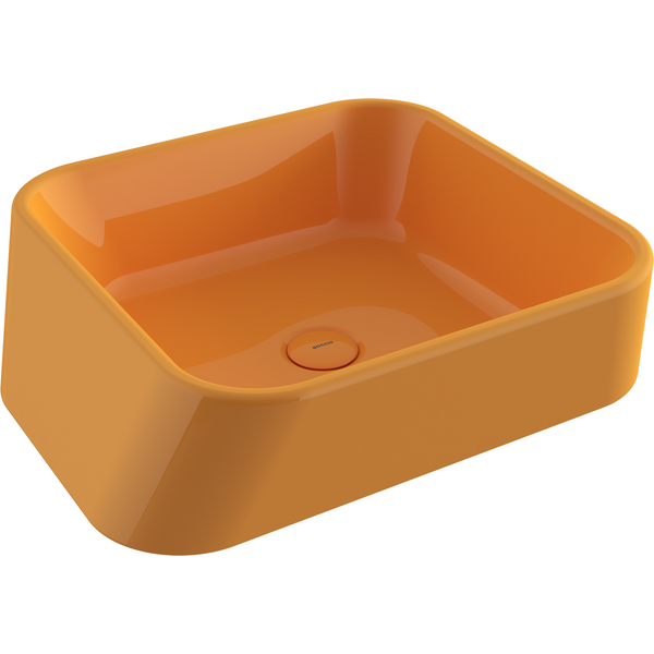 1005-021-0125 Bocchi Firenze Çanak Lavabo Parlak Mandalina Sarısı