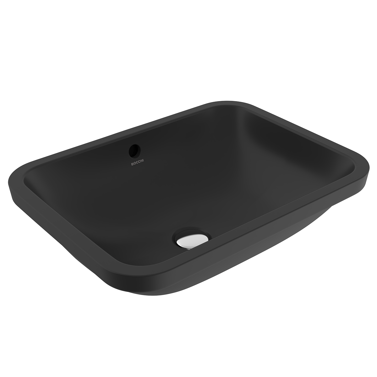 1006-004-0125 Bocchi Scala 55 cm Tezgahaltı Lavabo Mat Siyah