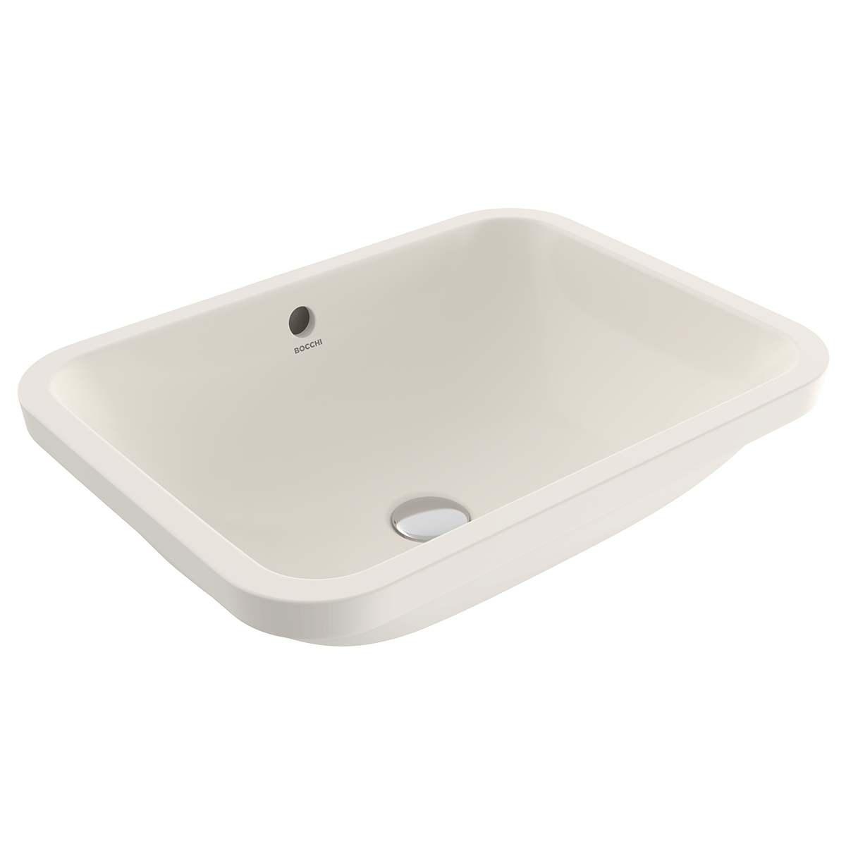 1006-014-0125 Bocchi Scala 55 cm Tezgah Altı Lavabo Parlak Bisküvi
