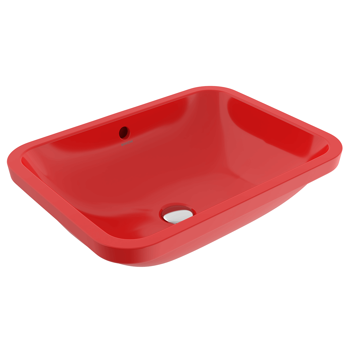 1006-019-0125 Bocchi Scala 55 cm Tezgahaltı Lavabo Parlak Kırmızı