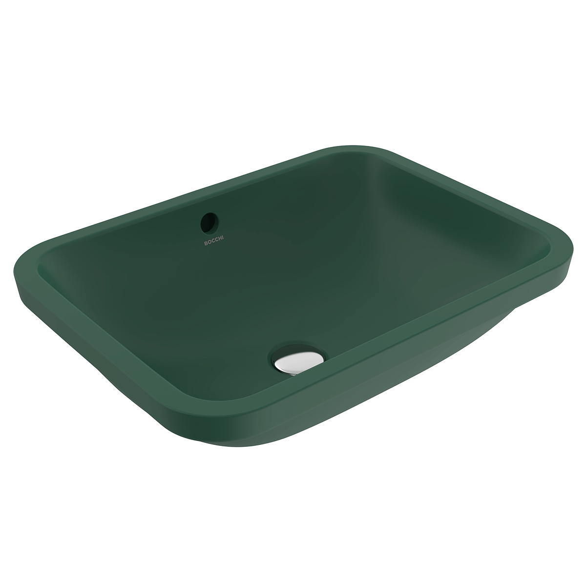 1006-027-0125 Bocchi Scala 55 cm Tezgahaltı Lavabo Mat Yeşil