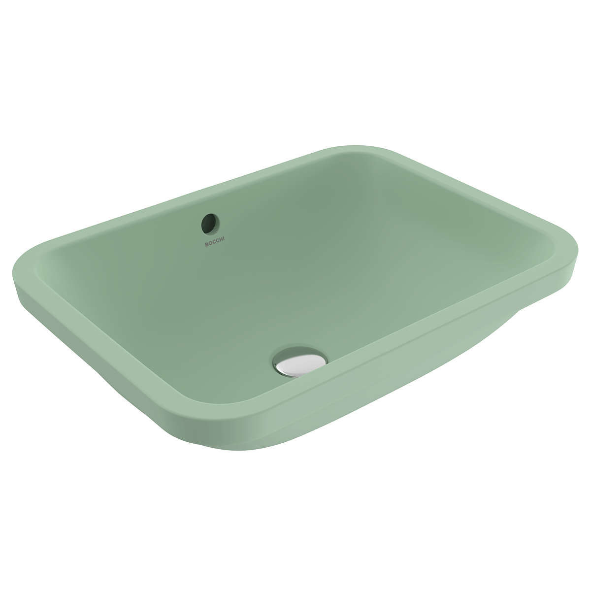 1006-033-0125 Bocchi Scala 55 cm Tezgahaltı Lavabo Mat Mint Yeşil