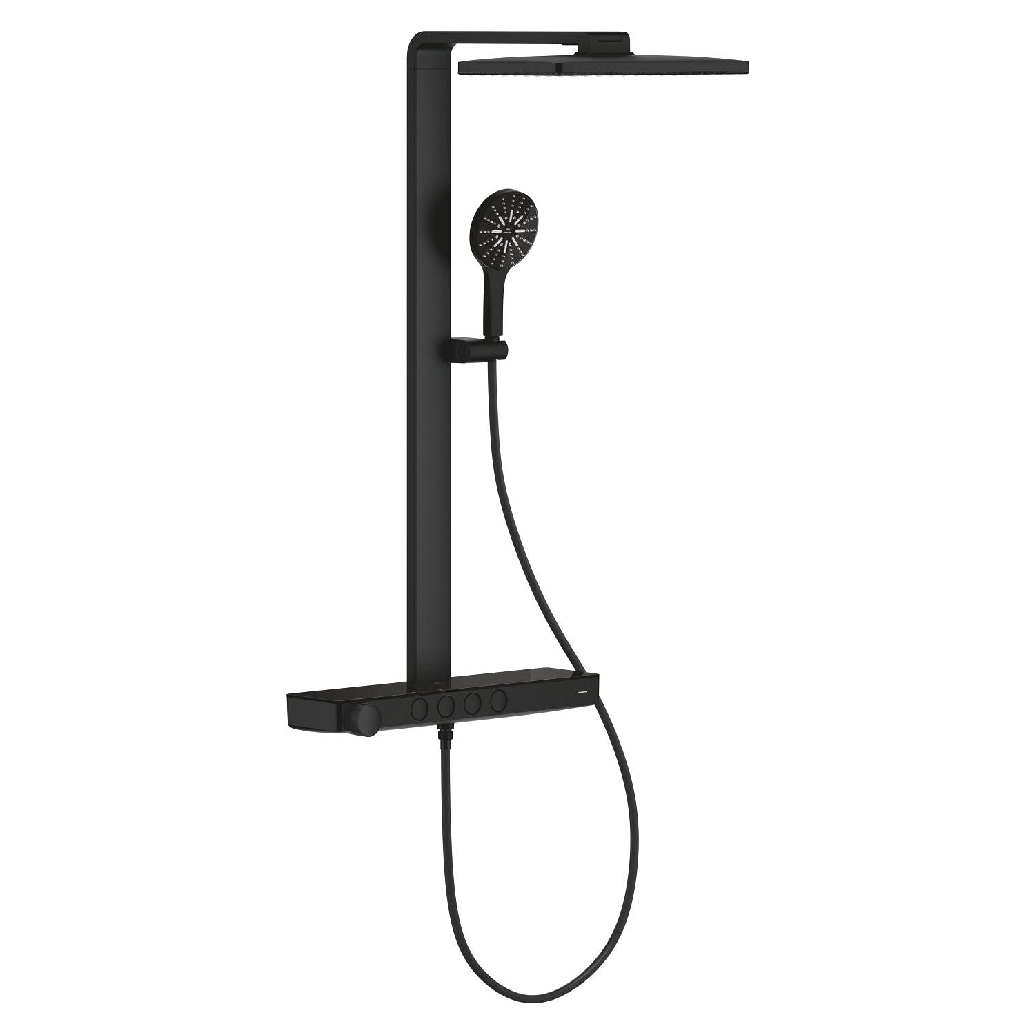 Grohe Rainshower Aqua Pure SmartControl Duş Sistemi, Duvara Monte, Termostatik Bataryalı Duş Kolonu, Hayalet Siyah - alternatif görünüm - GROHE 100961KF00