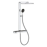 Grohe Rainshower Aqua Pure SmartControl Duş Sistemi, Duvara Monte, Termostatik Bataryalı Duş Kolonu, Siyah-Krom