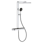 Grohe Rainshower Aqua Pure SmartControl Duş Sistemi, Duvara Monte, Termostatik Bataryalı Duş Kolonu, Siyah-Krom - alternatif görünüm - GROHE 100961KI00