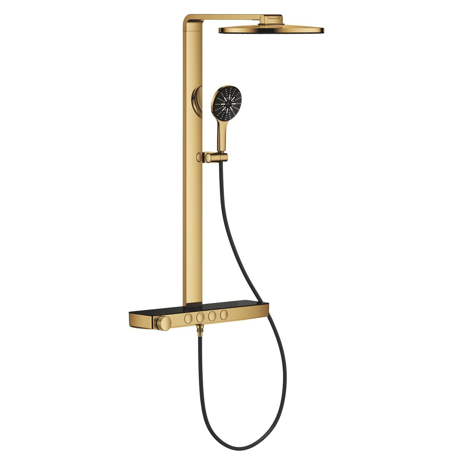Grohe Rainshower Aqua Pure SmartControl Duş Sistemi, Duvara Monte, Termostatik Bataryalı Duş Kolonu, Altın - alternatif görünüm - GROHE 100964GL00