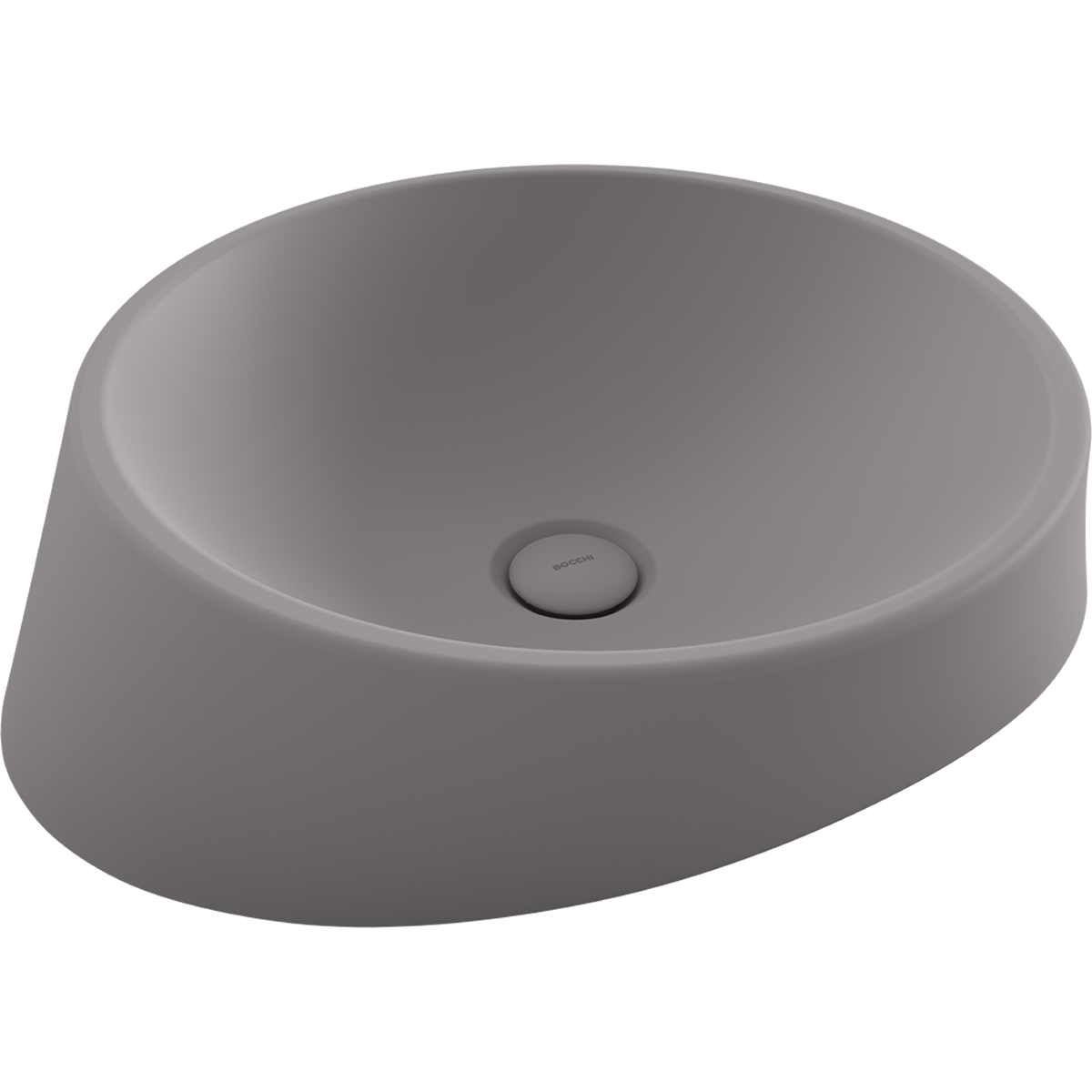 1010-006-0125 Bocchi Venezia 56 cm Çanak Lavabo Mat Gri