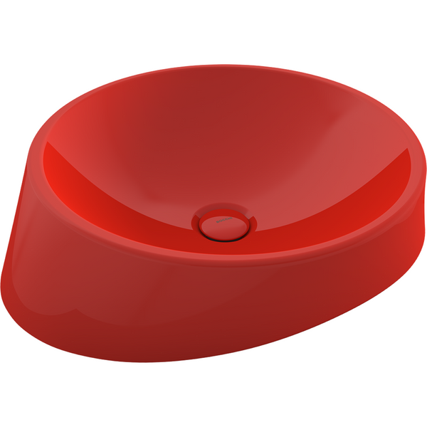 1010-019-0125 Bocchi Venezia 56 cm Çanak Lavabo Parlak Kırmızı