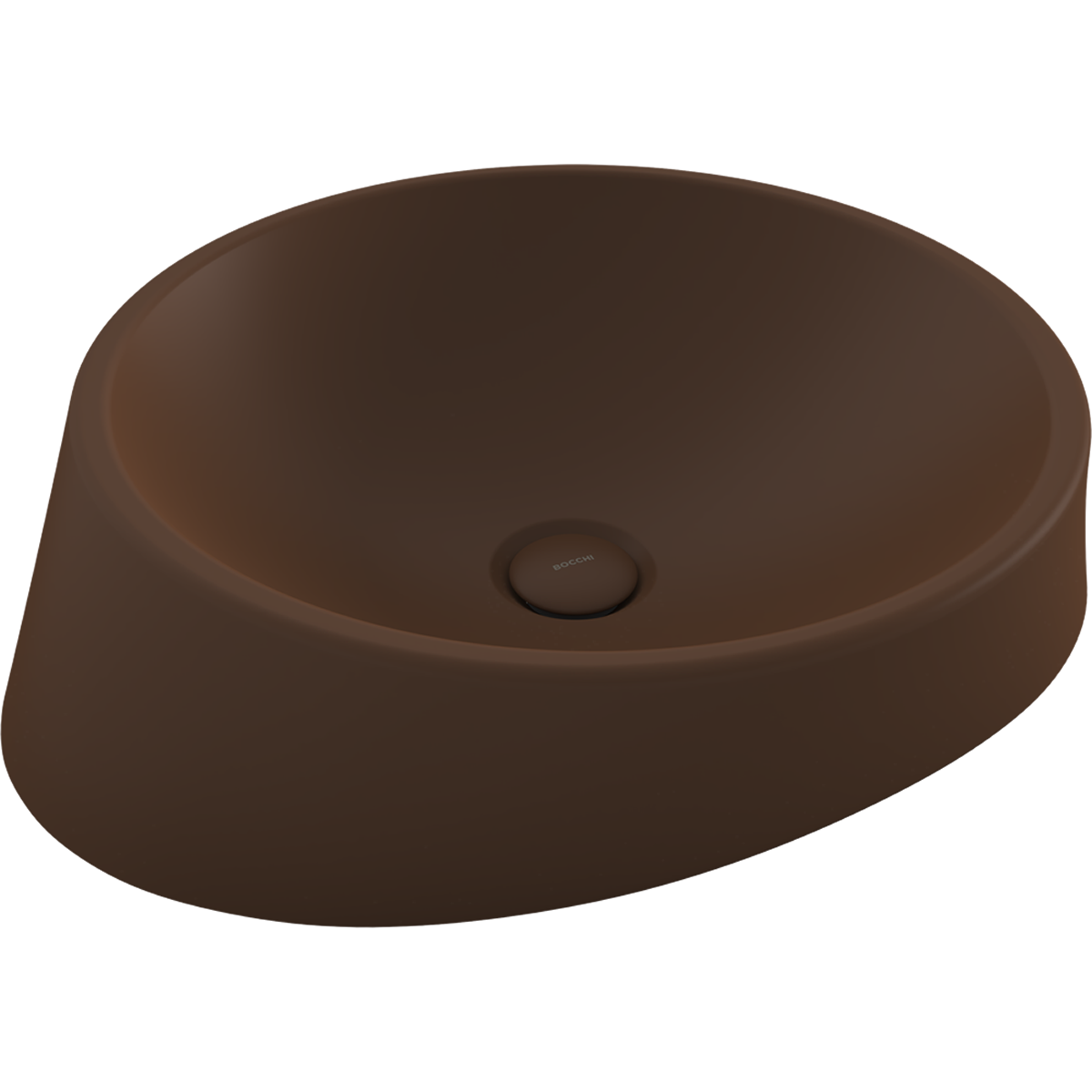 1010-025-0125 Bocchi Venezia 56 cm Çanak Lavabo Mat Kahve