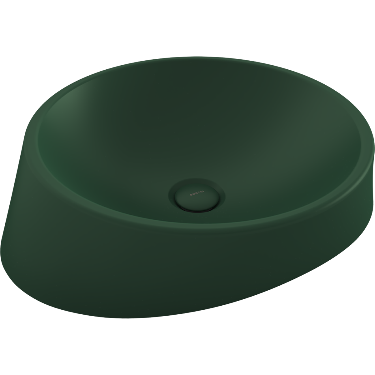 1010-027-0125 Bocchi Venezia 56 cm Çanak Lavabo Mat Yeşil