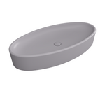 1014-006-0125 Bocchi Vessel Elips Çanak Lavabo 85 cm Mat Gri