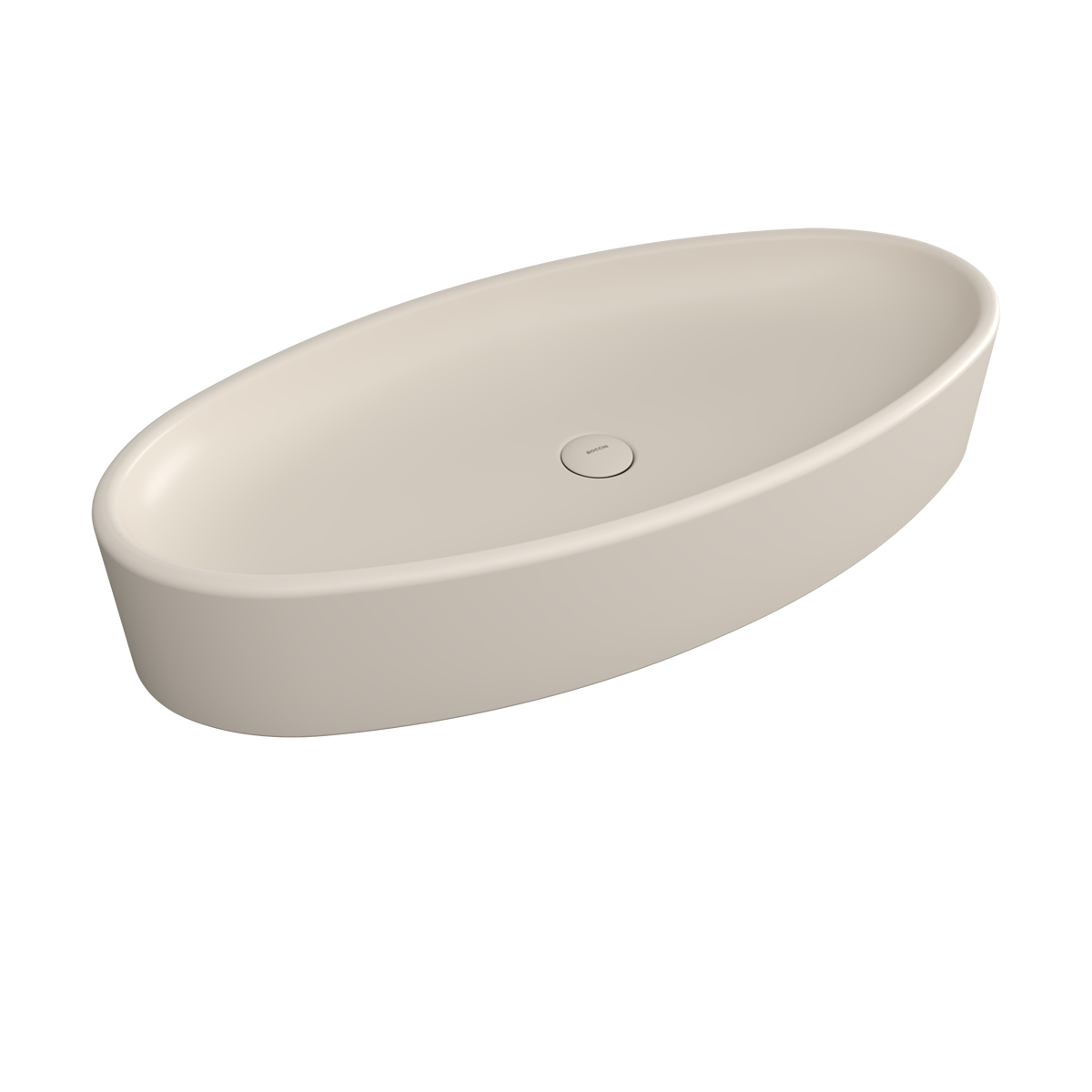 1014-007-0125 Bocchi Vessel Elips Çanak Lavabo 85 cm Mat Yasemin