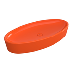 1014-012-0125 Bocchi Vessel Elips Çanak Lavabo 85 cm Parlak Turuncu