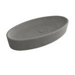 1014-069-0125 Bocchi Vessel Elips Çanak Lavabo 85 cm Mat Beton