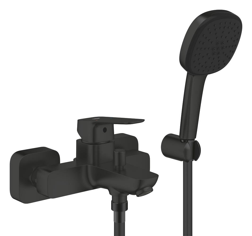 Grohe Cubeo Banyo Bataryası ve El Duşu Takımı, Mat Siyah - GROHE 1018142430