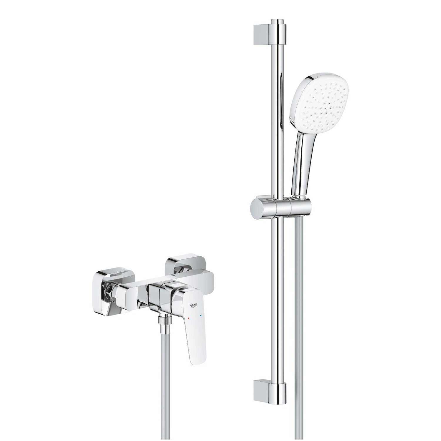 Grohe Cubeo Duş Bataryası ve Sürgülü El Duşu Seti - alternatif görünüm - GROHE 1018250000