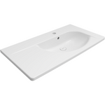 1020-001-0126 Bocchi Taormina Arch 86 cm Etajerli Lavabo Parlak Beyaz