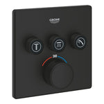 Grohe Grohtherm SmartControl Akış Kontrollü Ankastre Termostatik Banyo Bataryası (3 Yollu, Sıva Üstü Grubu), Hayalet Siyah - alternatif görünüm - GROHE 102167KF00