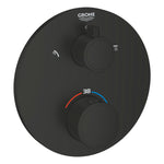Grohe Grohtherm Termostatik Banyo/Duş Bataryası (Sıva Üstü Grubu), 2 Yollu, Mat Siyah - alternatif görünüm - GROHE 1022082430