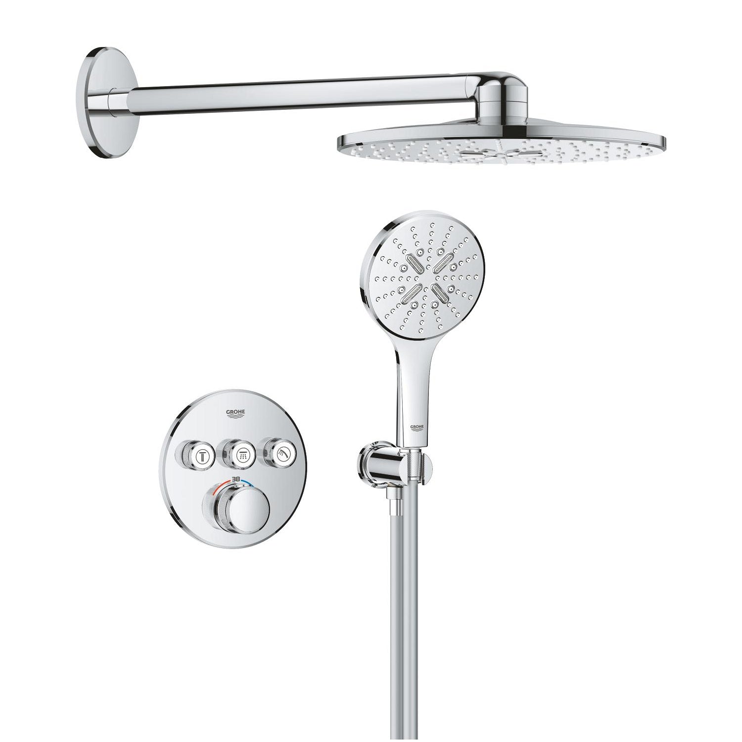 Grohe Grohtherm SmartControl Rainshower SmartActive 310 Ankastre Termostatik Duş Seti - alternatif görünüm - GROHE 1039970000