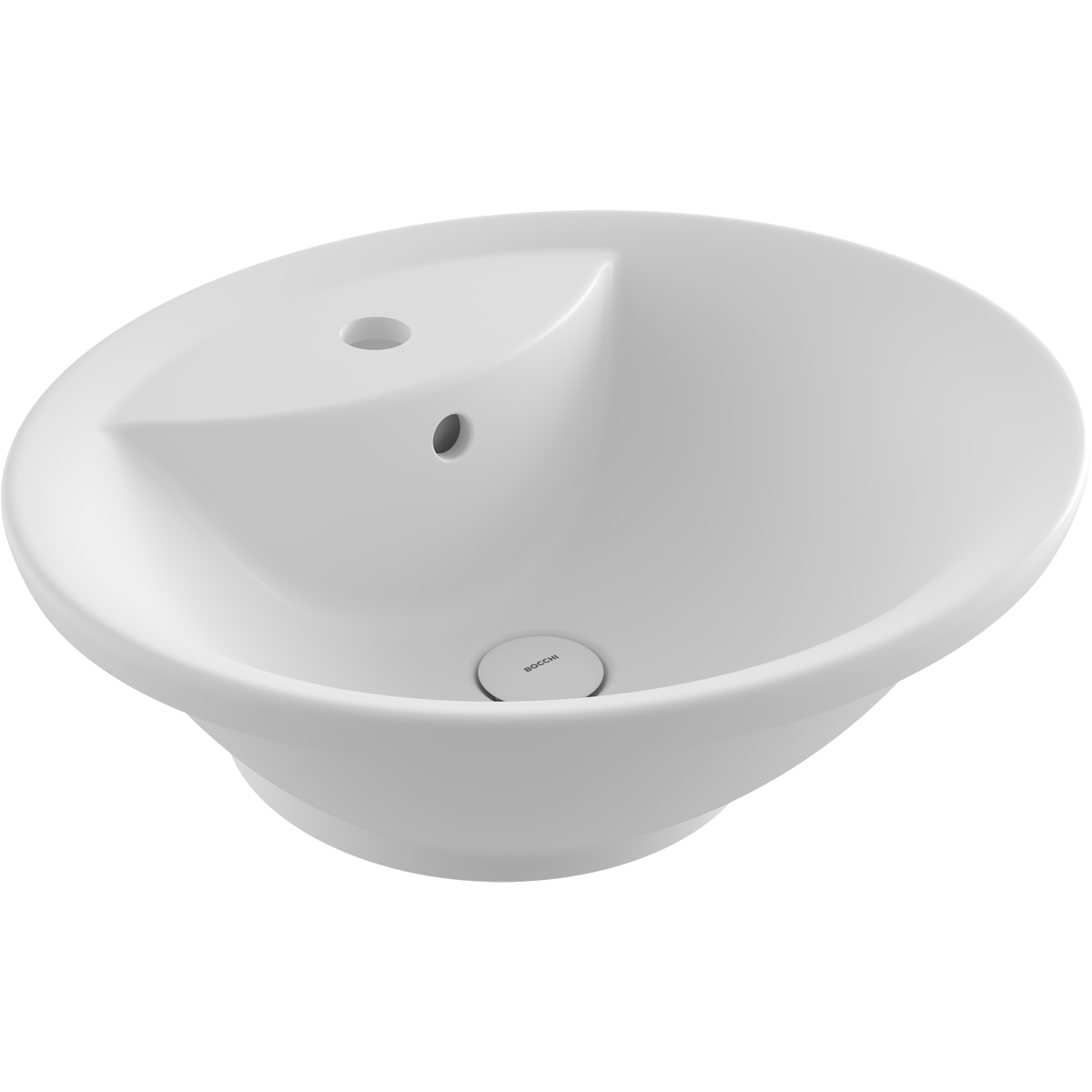 1046-002-0126 Bocchi Verona 50 cm Mat Beyaz Tezgah Üstü Lavabo