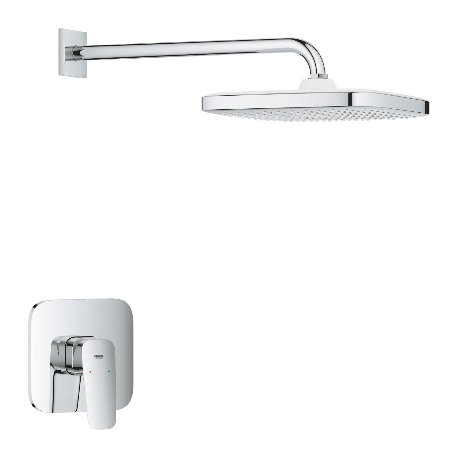Grohe Cubeo Ankastre Duş Bataryası ve Tepe Duşu Seti - alternatif görünüm - GROHE 1053340000
