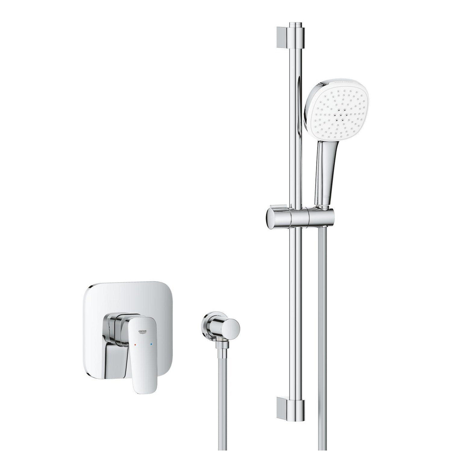 Grohe Cubeo Ankastre Duş Bataryası ve Sürgülü El Duşu Seti - alternatif görünüm - GROHE 1053350000