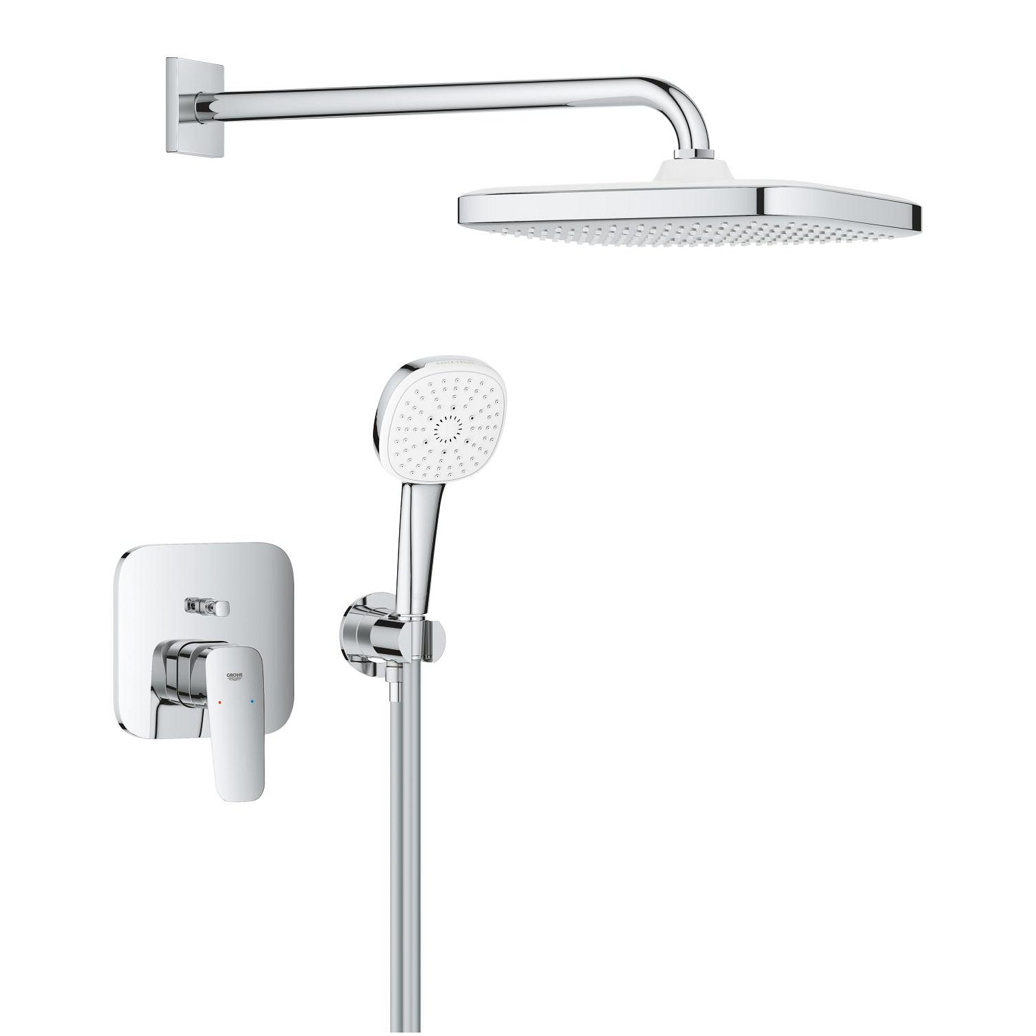 Grohe Cubeo Ankastre Banyo Bataryası, Tepe ve El Duşu Seti - alternatif görünüm - GROHE 1053360000