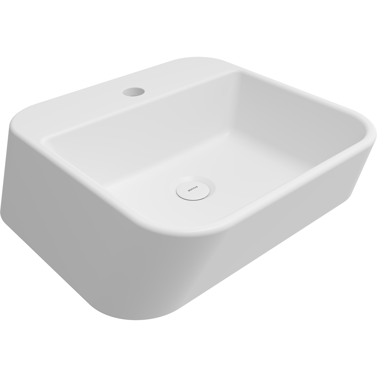 1074-002-0126 Bocchi Firenze Çanak Lavabo 50 cm Mat Beyaz