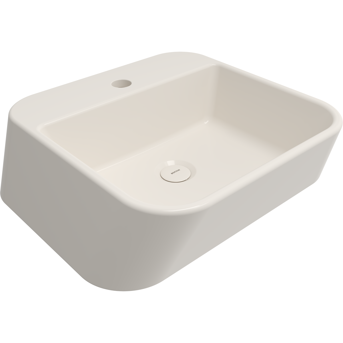 1074-014-0126 Bocchi Firenze Çanak Lavabo 50 cm Parlak Bisküvi