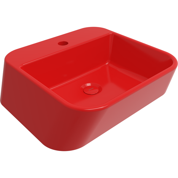 1074-019-0126 Bocchi Firenze Çanak Lavabo 50 cm Parlak Kırmızı